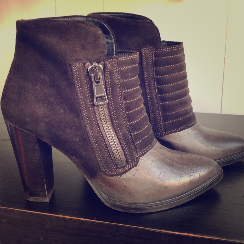 Allsaints suede leather ankle boots